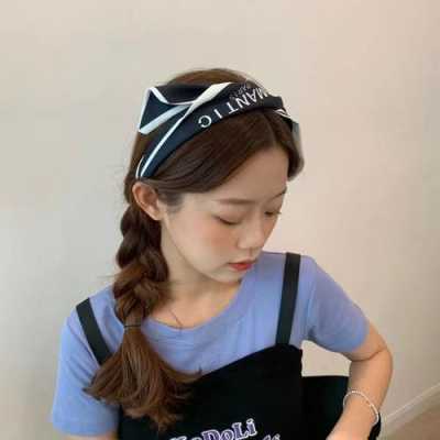 头巾发带怎么用更靓丽,散发怎么用发带