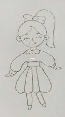 长发女生如何梳头拍证件照,扎马尾的女孩怎么画好看又简单?