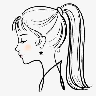 长发女生如何梳头拍证件照,扎马尾的女孩怎么画好看又简单?