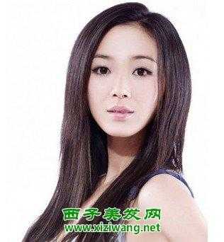 直发怎样披头发简单好看,直发披发怎么弄好看图片