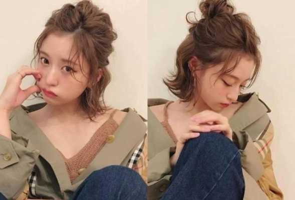 丸子头烫发后怎么扎好看,烫发怎么扎好看丸子头女生