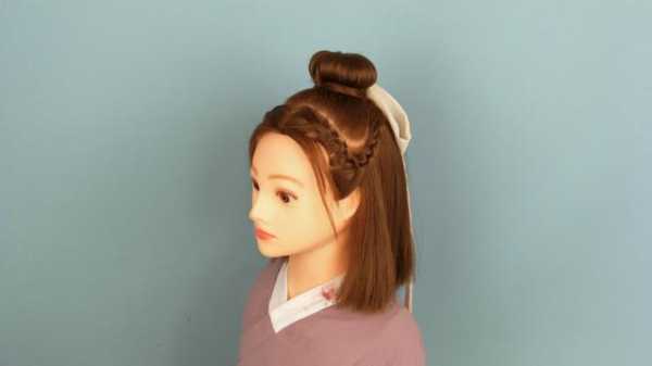 小学生中长发怎么扎（古代头发怎么扎儿童长发）