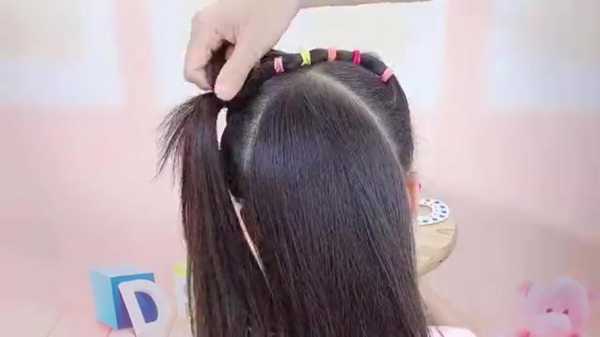 小学生中长发怎么扎（古代头发怎么扎儿童长发）