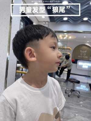 小男孩剪什么发型好看图（13岁男孩留狼尾好看吗）