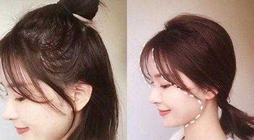 刘海太短怎么扎上去高马尾,刘海短怎么扎上去图解视频