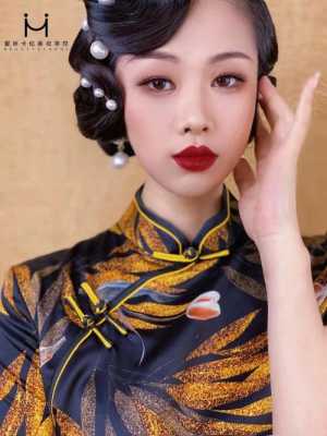 穿旗袍除了盘发还可以弄啥发型,旗袍什么发型好看