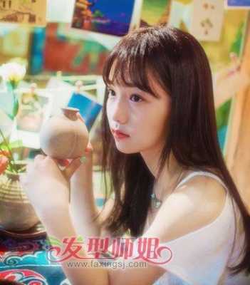 直板适合什么刘海,长脸型适合什么样的刘海